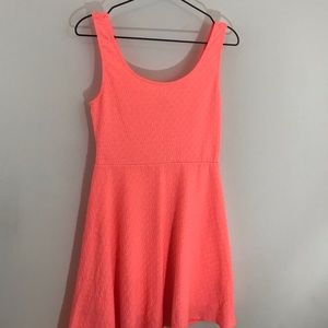 Neon orange Mossimo a-line summer dress
